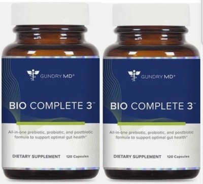 GUNDRY MD BIO COMPLETE 3 Capsules 240  2Count, PreBiotic ProBiotic & PostBiotic-image