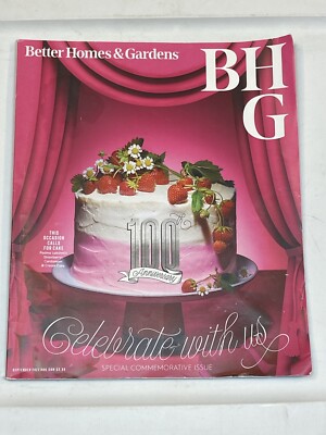 Better Homes Gardens Magazine Sep 2022 Celebrate 100th Anniversary Cake Special-image