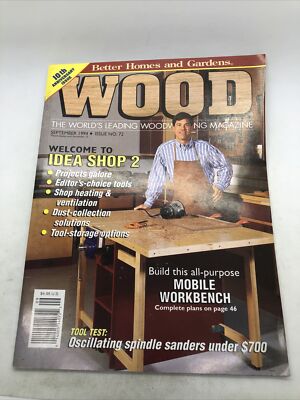 Better Homes and Gardens, WOOD Magazine #72 September, 1994 FREE SHIPPING-image