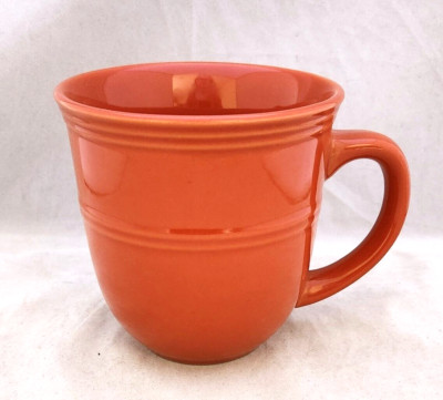 Mainstays ORANGE SPICE (Rainforest) Stoneware Embossed Rings 14 oz MUG-image