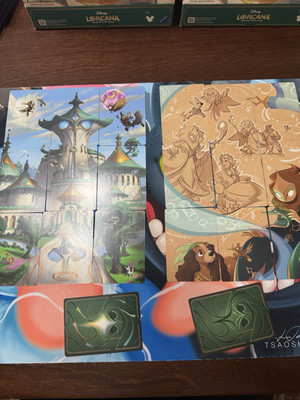 Disney Lorcana ARCHAZIA'S ISLAND Art Cards Complete 1-20 Card Puzzle-image