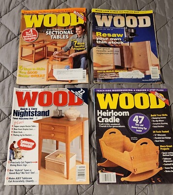 Lot of (4) - Vintage WOOD Magazines by Better Homes and Gardens - Lot #1007-image