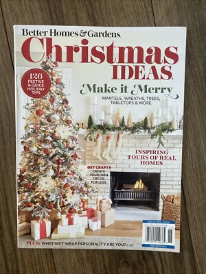 Better Homes & Gardens Christmas Ideas Magazine December 2021 Home Decor  Crafts-image
