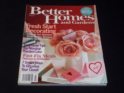 2007 FEBRUARY BETTER HOMES & GARDENS MAGAZINE - FRESH DECORATING COVER - E 4596-image