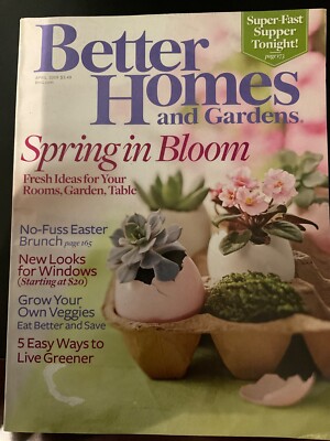 Better Homes and Gardens Magazine April 2009 - Spring in Bloom - Like New-image