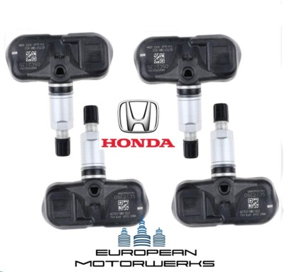 Complete Set of 4 Genuine OEM Honda TPMS Tire Pressure Sensors Kit 42753-SWA-316-image