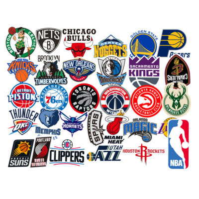 $6.99 for Complete 31 NBA Basketball Team Logo Decal Stickers for Luggage/Laptop-image
