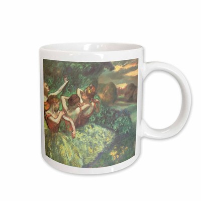 3dRose Four Dancers by Edgar Degas Mug-image