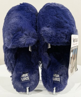 The Original MUK LUKS Cozy Slip On Women’s Slippers Size Large 9/10 Blue NEW!-image