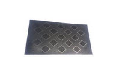 Homenmore Rubber Pin Mats, Indoor and Outdoor Assorted Designs, Set of 2-image