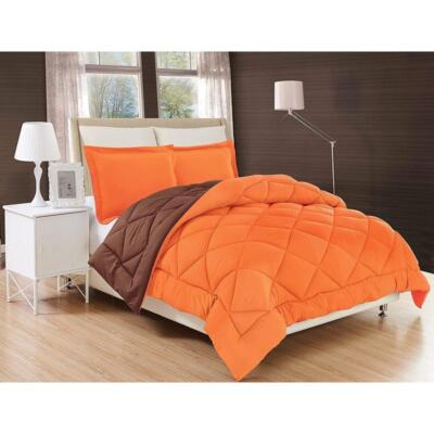 3 PCS Reversible Comforter Set Twin Ultra Soft Cozy Machine Washable All Season-image