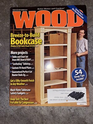 Better Homes Garden WOOD Magazine Working 206 September 2011 Breeze Bookcase-image