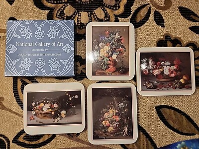 National Gallery Of Art -STILL LIFE Coasters 4pc Cottage Core 3.75x4.5