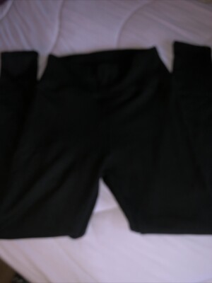 Women's High Rise Soft Cozy Winter Fleece Lined Leggings. Black M-image