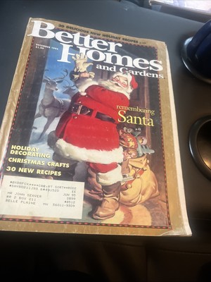 Better Homes & Gardens Magazine Dec 1994 1990's Lifestyle Decor Recipes Ads-image