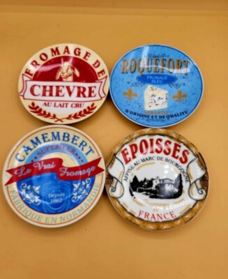 8 Pcs. Vintage PIER 1 IMPORTS Porcelain Cheese Course Plates 6