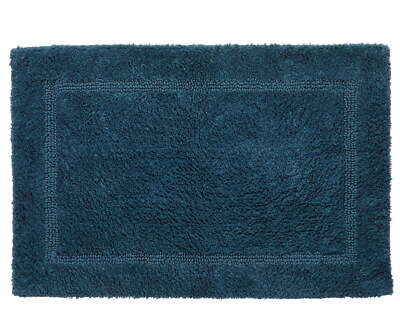 Better Homes & Gardens Cotton Reversible Bath Rug, Nimbus Blue, 17