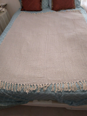 Design Imports (DII) 50X60 Gray Handloom Chevron 100% Cotton Throw Blanket-image