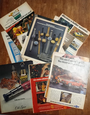Lot of 150 Magazine Advertisements -  1954 -  1967 - 1970's-image