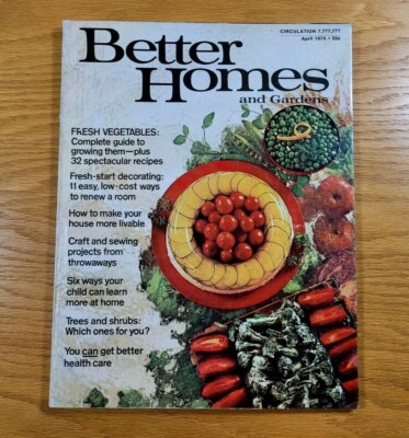 BETTER HOMES AND GARDENS Magazine Vintage Issue From April 1974-image
