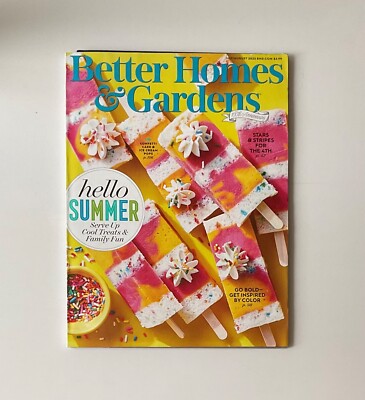 Better Homes Gardens Magazine July August 2022 Hello Summer Cool Treats Popsicle-image