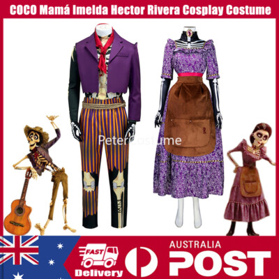COCO Cosplay Costume Mamá Imelda Dress Hector Rivera Outfit Halloween Carnival-image