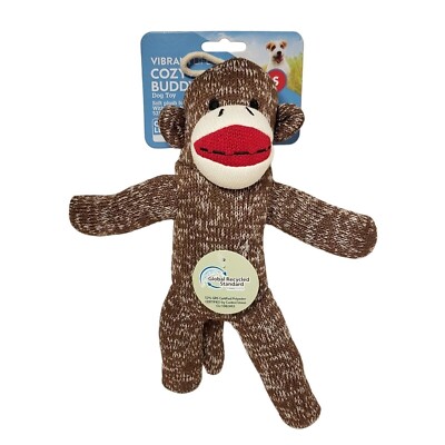 Vibrant Life Cozy Buddy Sock Monkey Dog Toy, 5