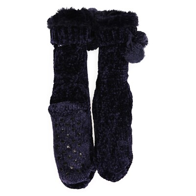 Warm And Snuggly Cozy Cabin Socks Women’s Size 9-99 Purple NWT -image