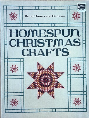 Better Homes Gardens Homespun Christmas Crafts Meredith Corp 1988 Cross Stitch-image