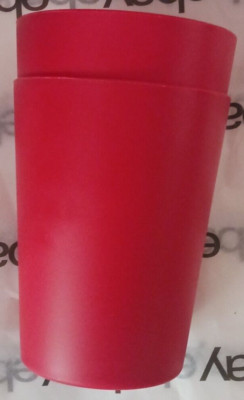 new Mainstays 18 oz plastic tumbler red Microwave and dishwasher safe Set 2-image