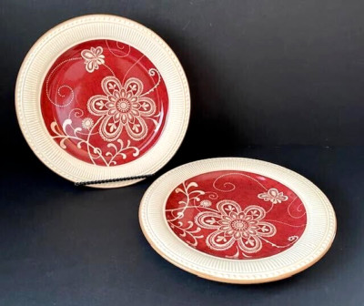 Pier 1 Imports Maribeth 2 Dinner Plates 11