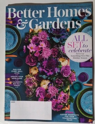 Better Homes And Gardens MAGAZINE November 2021 All Set to celebrate Issue -image
