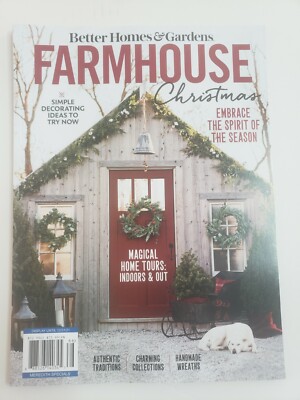 BETTER HOMES & GARDENS FARMHOUSE CHRISTMAS DECEMBER 2021 BRAND NEW MAGAZINE-image