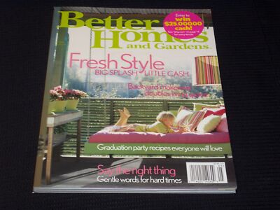 2004 MAY BETTER HOMES & GARDENS MAGAZINE - FRESH STYLE COVER - E 4592-image