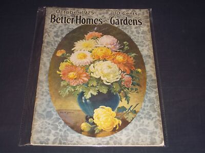 1925 OCTOBER BETTER HOMES & GARDENS MAGAZINE - FULL PAGE COLOR ADS - L 2862-image