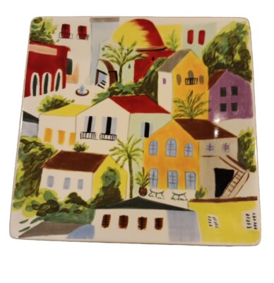 Pier 1 Villa del Sol Hand Painted Earthenware 8-1/2