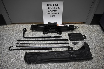 1996-2025 EXPRESS & SAVANA 1500 2500 3500 SRW OEM JACK & TOOLS COMPLETE KIT-image