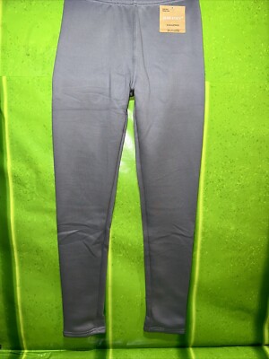 Just Cozy Light Gray Fleece Lined Super Soft Leggings - XS/S-image