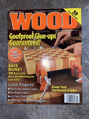 Better Homes Garden WOOD Magazine Working 208 November 2011 Goof Proof Glue-image