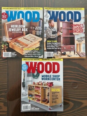 Wood Magazine Lot of 3 Issues Better Homes Gardens JAN-MAY-JULY 2023-image