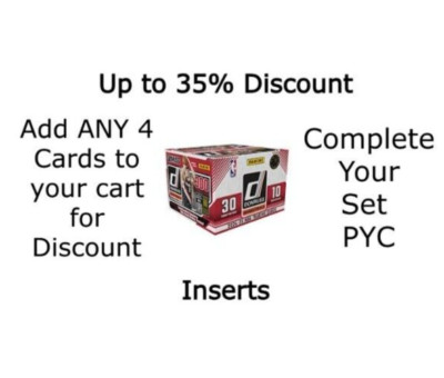 2024-25 Donruss Basketball Inserts Complete Your Set Singles PYC-image