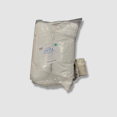 Becky Cameron White Throw Decor Pillow Insert W/ GrayPillow Case-image