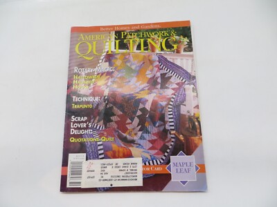 AMERICAN PATCHWORK & QUILTING Magazine October 1993 Better Homes & Gardens-image