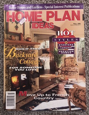 Vintage Fall 1992 Better Homes & Gardens Magazine Home Plan Ideas-image