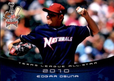 2010 Texas League All-Stars North #17 Edgar Osuna Mexico MX - NM Baseball Card-image