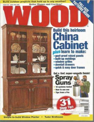 WOOD BY BETTER HOMES AND GARDENS APR/MAY 2006 ISSUE #169 - WOODWORKING MAGAZINE-image