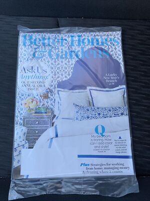 Better Homes And Gardens MAGAZINE January 2021 Issue Plastic Wrap-image