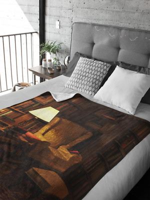 Book Lover's Happy Place Fleece Throw Blanket-image