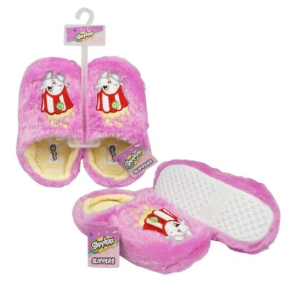 Shopkins Poppy Corn Girls Slipper Cozy Comfort Warm Clog House Shoe Size S 11-12-image