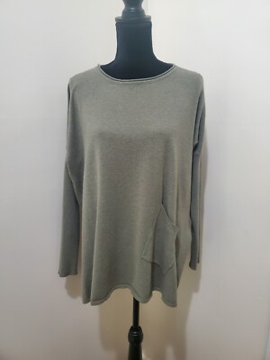 ALTAR’D STATE Cozy Comfort Pocket Pullover Olive Green Sweater size S/M-image